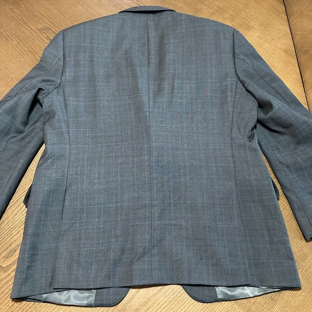 Peter Millar Blazer Mens 42S 2 Button Gray‎ Sport Coat Suit Jacket 100% Wool